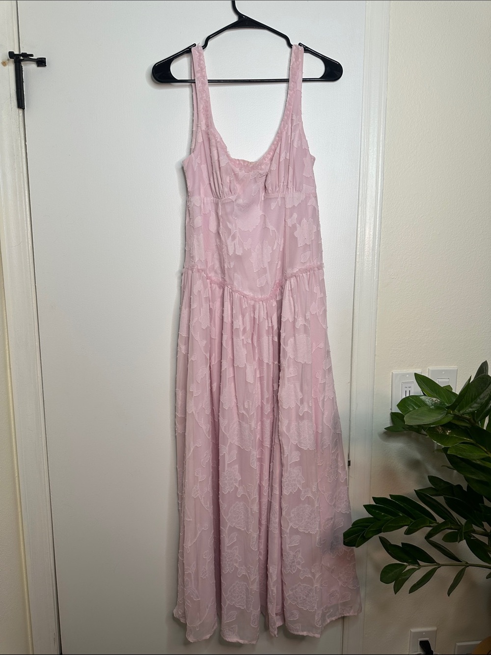 wild fable Blush Pink Lace Maxi Dress